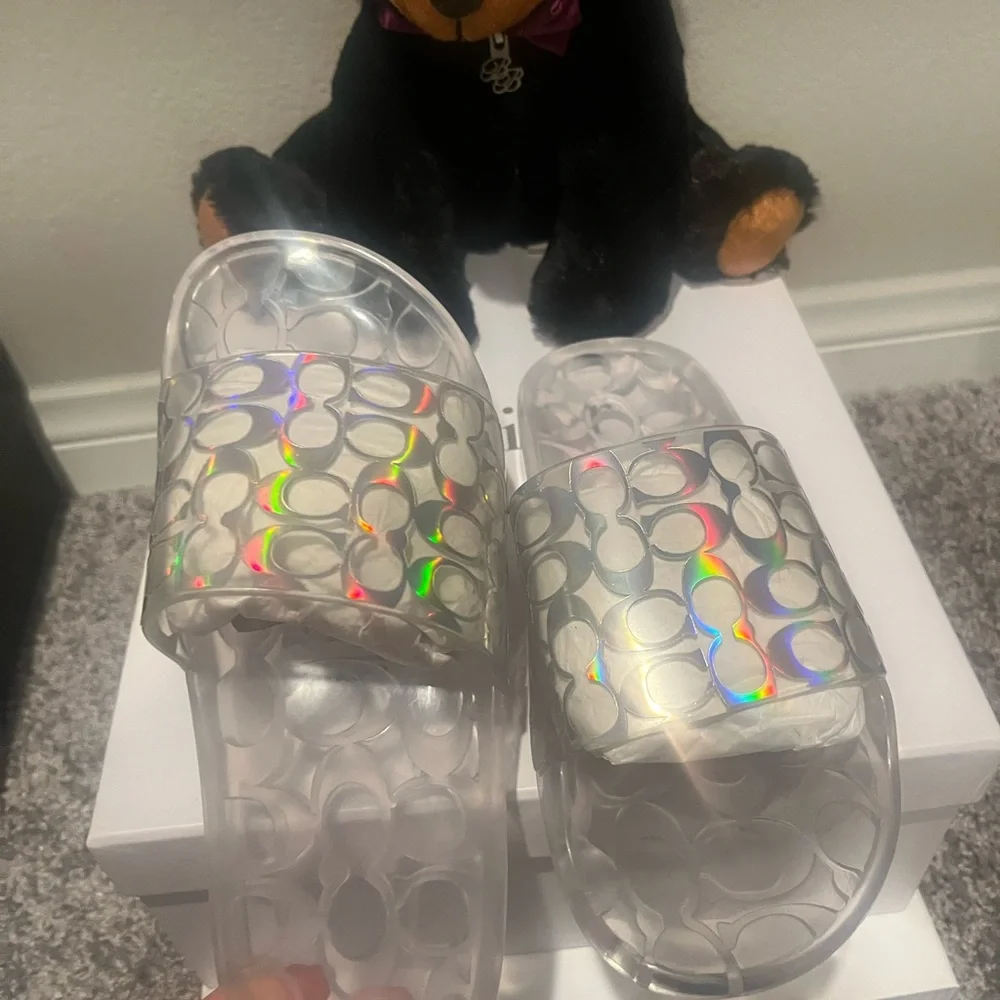 Coach slides sandals 🩴 clear size 5.5 new with tags 🏷️ 🔥🔥🔥🔥🔥🔥🔥 - Picture 5 of 13